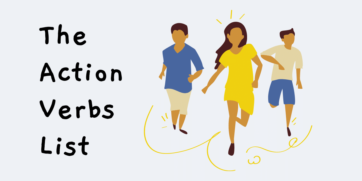 90 Action Verbs with Pictures