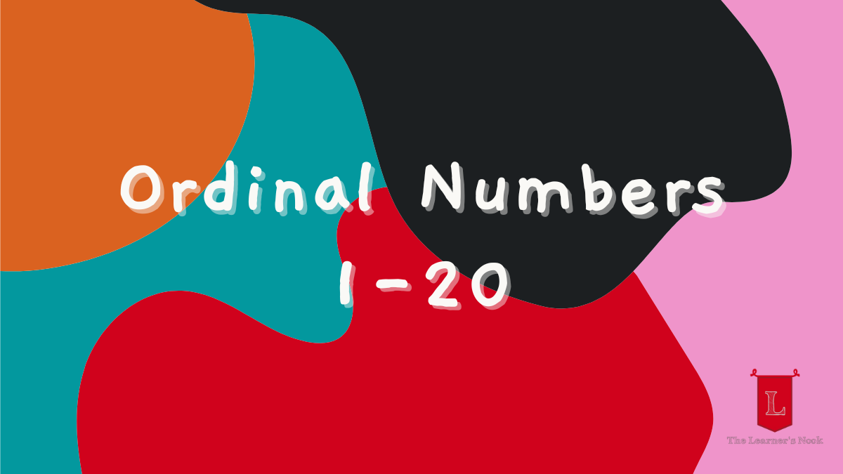 Ordinal Numbers From 1-20 (With Flashcards)