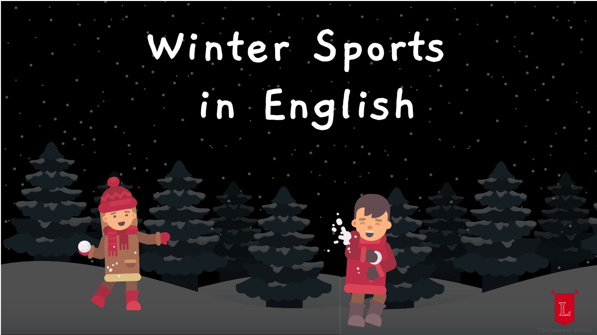Winter Sports for Kids (List and Flashcards)